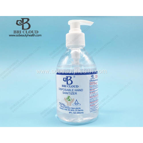 75% Alcohol Disposable Hand Sanitizer Gel 250ML